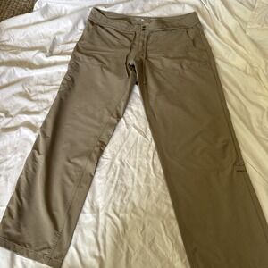 Mountain Hardwear Women's Khaki Hiking Pants Size 16 Rolled Cuff